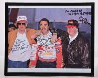 MANSELL: A colour picture signed by Nigel Mansell, Paul Newman and Carl Haas from Indy Car