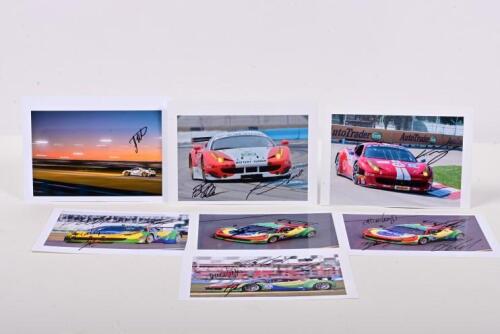 FERRARI: A collection of Ferrari GT3 and Challenge pictures predominantly from the Ferrari Challenge North America. M.Gomes, B.Sweedler, J.Westphal signatures