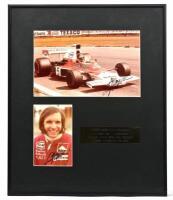 FITTIPALDI: A colour picture set of Emerson Fittipaldi from the Belgian Grand Prix, 1974 Nivelles. Picture of McLaren M23-Cosworth signed by Emerson Fittipaldi