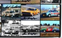 CHARGER: A 'HEY CHARGER! 1971 to 1973' picture collage displaying racing Valiant Chargers from the period. Multiple Valiant Charger racing driver signatures including Bob Beasley, Bob Forbes, Leo Geoghegan, John Millford - 4