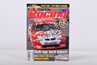 AUSTRALIAN MOTOR RACING: A Nov/Dec/Jan 2002 (No.71) issue of 'motor Racing Australia' magazine. Cover signed by Mark Skaife & Jim Richards