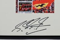 SCHUMACHER: A REPUBBLICA DI SAN MARINO stamp set featuring Michael Schumacher. Signed by Michael Schumacher - 2