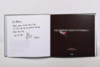 AMERICAN FORMULA 1: 'THE AMERICAN LEGACY IN FORMULA 1' hardcover book by Phillip van Osten, Bernard & Paul-Henri Cahier. First page signed by Chief Publishing Officer Jean Paul Libert - 2