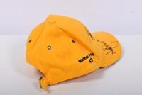 MONARO RACING: A 'Monaro RACING' yellow embroidered cap. Cap signed by Nathan Pretty '427'. Cap obtained from Nathan Pretty. - 2