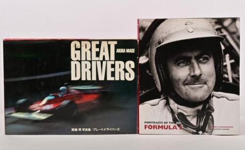 FORMULA 1 DRIVERS: Two hardcover books detailing Formula 1 drivers. 'GREAT DRIVERS' by Akira Mase & 'PORTRAITS OF THE 60s FORMULA 1' hardcover book by Rainer W.Schlegelmilch