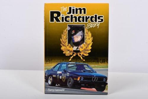 RICHARDS: 'The Jim Richards Story' hardcover book by Barry Naismith. Title page signed by Jim Richards