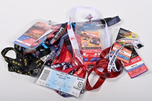 BATHURST 12-HOUR: A collection of lanyards and ticket holders predominantly from Bathurst 12-Hour Endurance Race. Various years