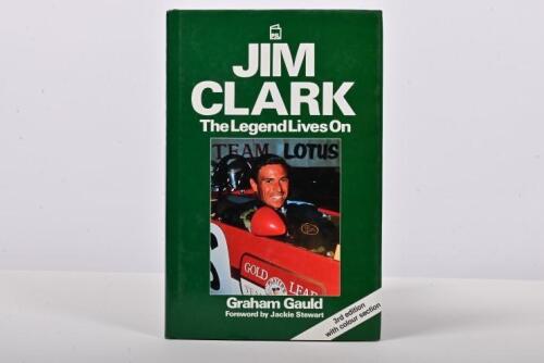 CLARK: 'JIM CLARK' hardcover book. Authored and signed Graham Gauld