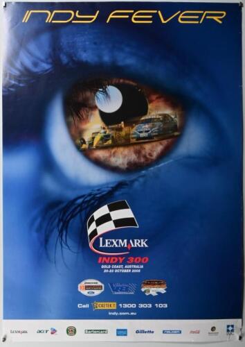 INDY: A 'INDY FEVER - LEXMARK INDY 300' GOLD COAST, AUSTRALIA 20-23 OCTOBER 2005 promotional poster