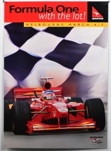 MELBOURNE GRAND PRIX: A 1999 'QANTAS AUSTRALIAN GRAND PRIX, MELBOURNE 4 - 7, MARCH' promotional poster