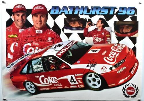 BATHURST: A 'BATHURST 96' Wayne Gardner Racing poster. Wayne Gardner & Neil Crompton signatures