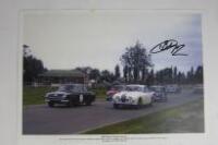 BOB JANE: Two posters featuring Bob Jane and his Jaguar 4.2 Mk II&nbsp;(signed by Jane) - 3