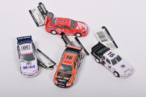 HOLDEN: Four Holden promotional vehicles in the form of A.T.C.C and V8 Supercar Holden's. 1:64 scale. Circa 2008