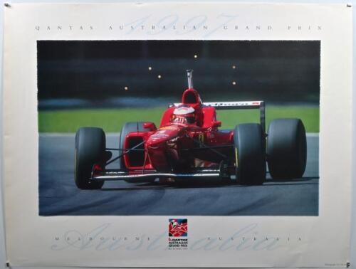 AUSTRALIAN GRAND PRIX: A large 1997 Melbourne 'QANTAS AUSTRALIAN GRAND GRAND PRIX' promotional poster