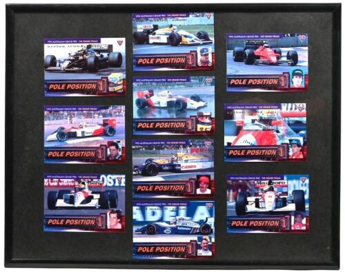 AUSTRALIAN GRAND PRIX, ADELAIDE: A series of Australian Grand Prix, Adelaide Collector Cards depicting various Formula 1 teams and drivers from 1985 - 1994. Predominantly Ayrton Senna & Nigel Mansell