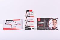 BUEMI: Three Sebastian Buemi signed cards from Toyota Gazoo Racing (Le Mans) and Nissan Formula E