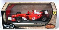 FERRARI: A 1:18 scale Hotwheels Ferrari F2004 Formula 1 (B6222) race car as driven by Michael Schumacher at SAKHIR/BAHRAIN 04/04/04. Limited Edition 10362/15,000