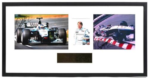 HAKKINEN: A large colour picture set of Mika Hakkinen and McLaren Mercedes from the late 1990's. Mika Hakkinen signatures