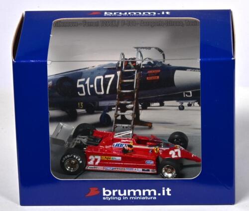 FERRARI: A 1:43 scale brumm Ferrari 126CK turbo (AS38) as raced by Gilles Villeneuve