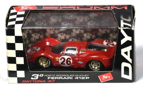 FERRARI: A 1:43 scale BRUMM Ferrari 412P, Coupe as raced by Rodriguez-Guichet Daytona 1967. Limited Edition 3225/5000