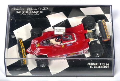 FERRARI: A 1:43 scale Paul's Model Art/MINICHAMPS Ferrari 312 T4 as raced by Gilles Villeneuve