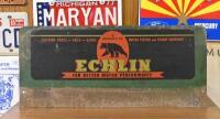 ECHLIN: An early American Echlin & Echlin advertising tin sign, 25.5cm high x 58.5cm wide.