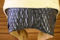 HELMET: A circa 1950s pudding form peaked helmet by Cromwell headwear, helmets limited, England, in good condition - 4
