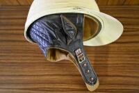 HELMET: A circa 1950s pudding form peaked helmet by Cromwell headwear, helmets limited, England, in good condition - 5
