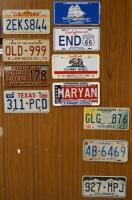 USA: Eleven USA number plates, some original and some commemorative.