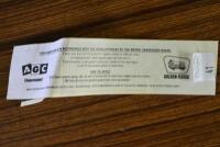 GOLDEN FLEECE: A small home lubricant oiler and Metric speed convertor sticker, some lose but present. - 2