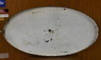 MOORE: A large original heavy metal Malcolm Moore Ltd&nbsp;Melbourne oval enamel sign,&nbsp;61cm high x 122cm wide - 2