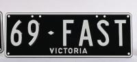 NUMBER PLATES: Two '69-FAST' Victorian personalised plates, sold with rights to display - 2