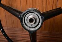 STEERING WHEEL: A 1960s three spoke steering wheel, 40cm diameter - 4