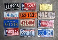 USA: A collection of American number plates and surrounds