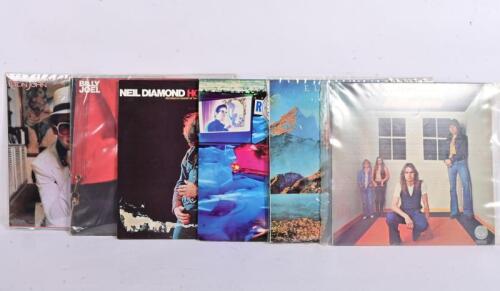 1970s/1980s: Six LPs featuring Elton John, Roy Orbison, Neil Diamond (note water damage to front cover), Status Quo and Billy Joel