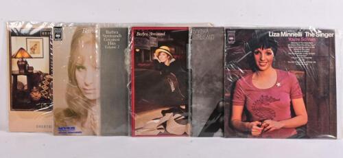 STREISAND/MINNELLI: Six LPs featuring Barbra Streisand and Liza Minnelli