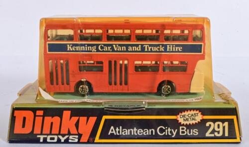 DINKY: A 1:43 scale Dinky diecast model of a Atlantean City Bus 291 in original box