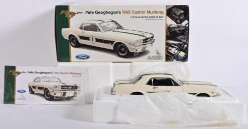 FORD: A limited edition (4000) 1:18 scale Classic Carlectables 1965 Castrol Mustang as raced by Ian "Pete" Geoghegan, in double fitted box
