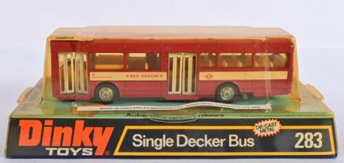 DINKY: A 1:43 scale Dinky diecast model of a single decker bus 283 in original box