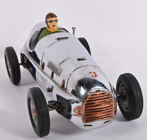 ALFA ROMEO: A reproduction 1:18 scale tin model of an Alfa Romeo by Brevettato