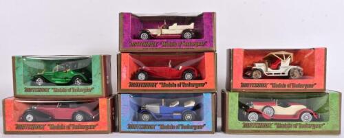 MATCHBOX: A collection of seven Matchbox Models of Yesteryear including Rolls Royce