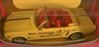 FORD: A 1:18 scale Mira Golden Line 1964 1/2 Ford Mustang Indy 500 pace car, loose in box, lacking stand - 2