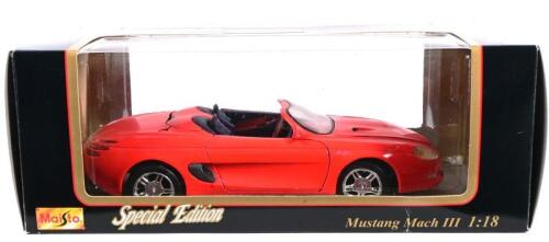 FORD: A 1:18 scale Maisto Special Edition Ford Mustang Mach III, loose in box