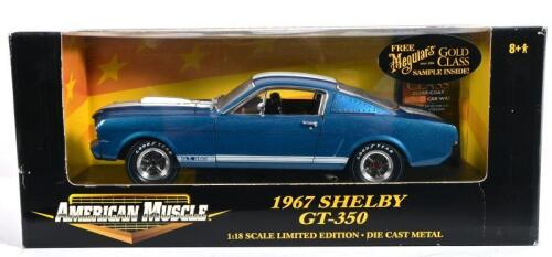 FORD: A 1:18 scale American Muscle 1967 Shelby GT-350, loose in box
