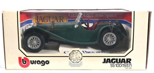 JAGUAR: A 1:18 scale Burago 1937 Jaguar SS100, loose in box