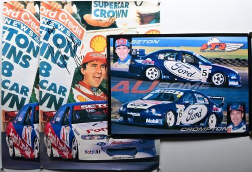 GLENN SETON: Three posters relating to Glenn Seton, on personalised and signed, 69 x 49cm (2) and 42 x 59cm
