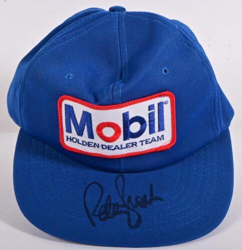 HDT: A HDT racing cap signed by Peter Brock, as per the 1987 merchandising catalogue code no. 76180, appears unworn