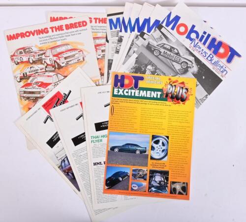 HDT: Two HDT 'Improving The Breed' publicity cards, a collection of MHDT New Bulletins and other internal ephemera