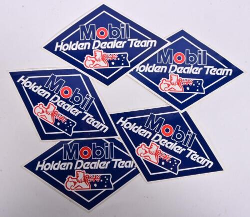 HDT: Five original HDT stickers, 11 x 16cm