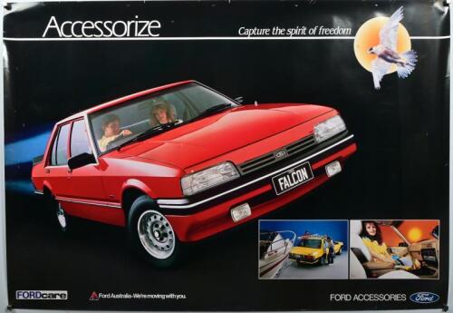 FORD: A Ford advertising poster for accessories featuring a Falcon, 69 x 99cm